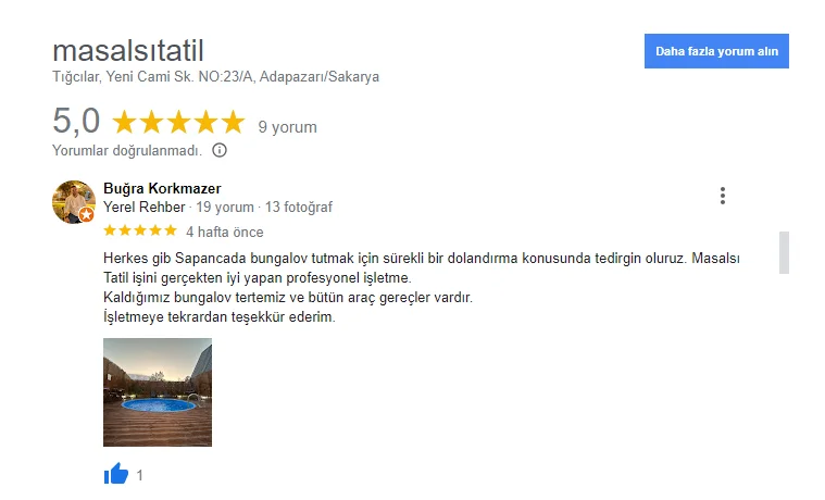 Müşteri Yorumu