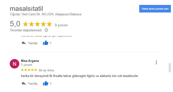 Müşteri Yorumu