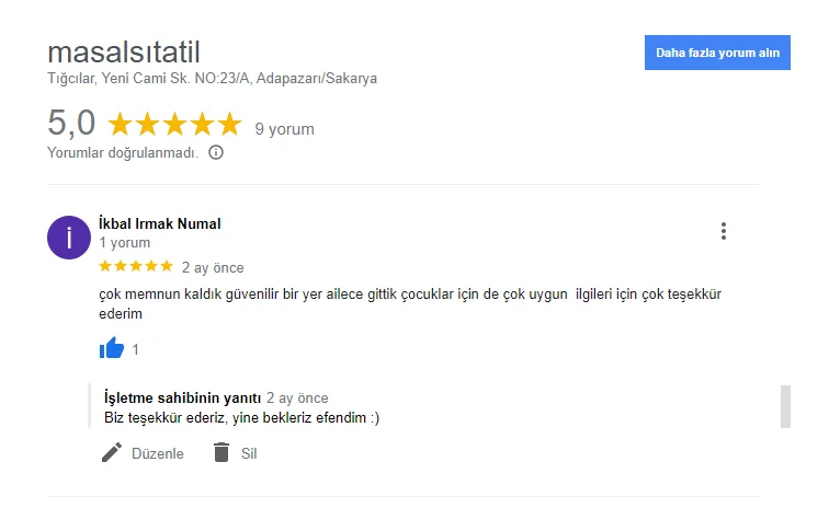 Müşteri Yorumu