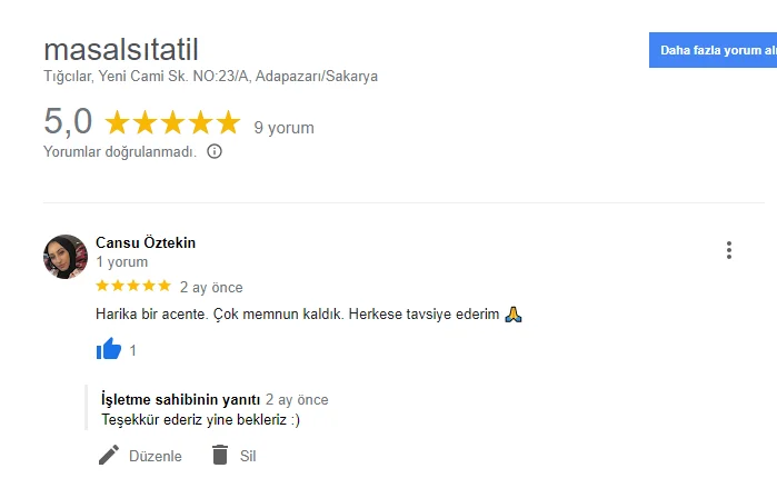 Müşteri Yorumu